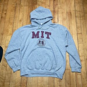 Massachusetts Institute Technology MIT Vintage Y2K Hoodie Sweatshirt Gildan